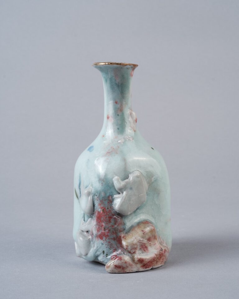 Flasks - Small Porcelain Bottle 3 5.5 x 2