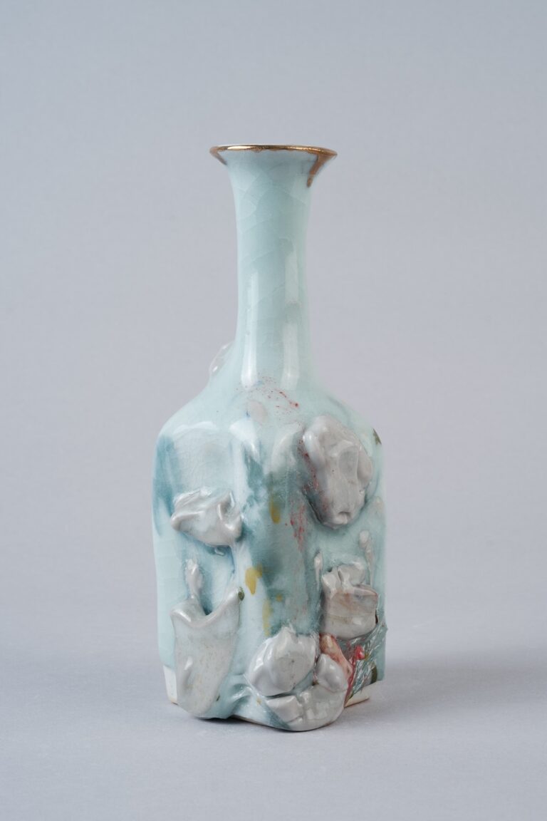 Flasks - Small Porcelain Bottle 8 5.5 x 2